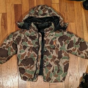 Polo Ralph Lauren 2T boys camo puffer jacket